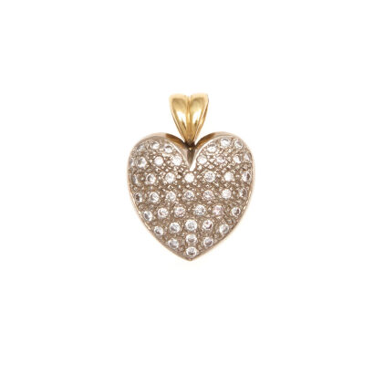 18ct Diamond Pavé Heart Pendant