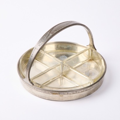 A Dudric Pewter Serving Basket