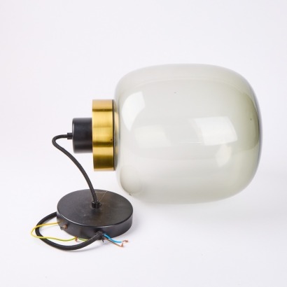 A Smoked Glass Pendant By Tooy Ledger