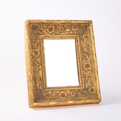 A Small Gilt Framed Mirror