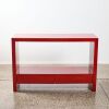 A Postmodern Red Lacquer Console