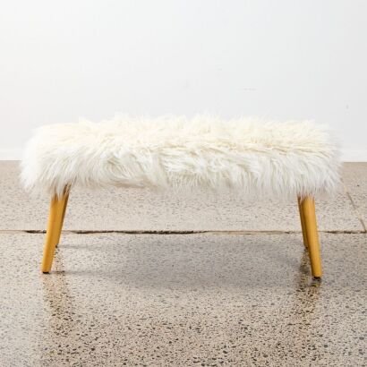 A Shaggy Footstool/Bed End