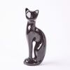 A Mid Century Black Ceramic Cat by Venice Ceramics