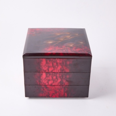 A Three Tier Lacquered Box