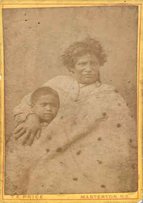 T.E Price - Untitled (Māori Woman with Young Boy)