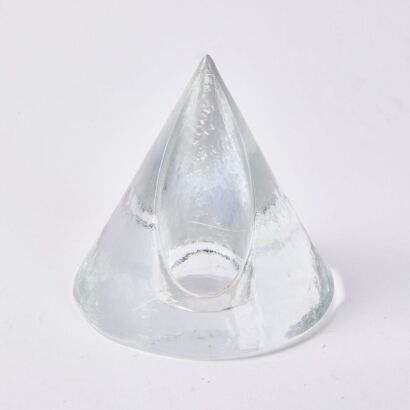 A Wiesenthalhutte Klaus Breit Conical Glass Votive