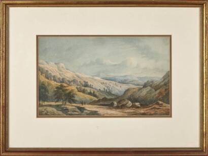 Watercolour Landscape by George F Robson