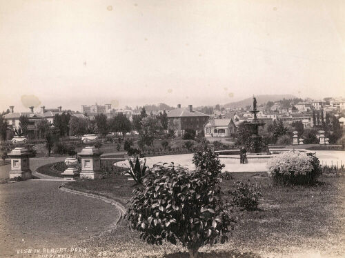 Photographer Unknown - View in Albert park, Auckland 