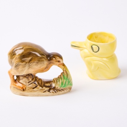 Two NZ Pottery Ornaments