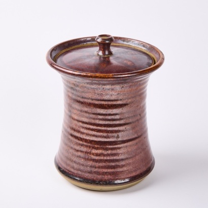 A Lidded Stoneware Storage Jar