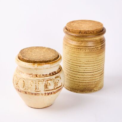 Two NZ NZ Ceramic Storage Jars
