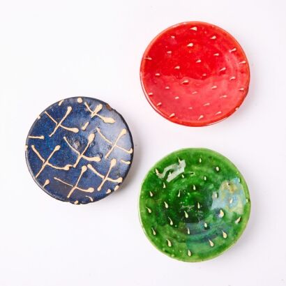 A Set of Three Richard Parker Signal Dishes