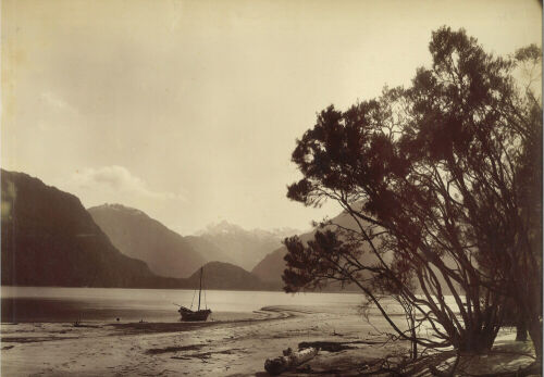 Burton Bros - Head of South Fjord, Lake Te Anau, From Delta Burn 