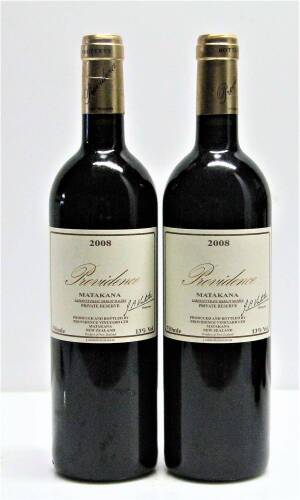 (2) 2008&nbsp;Providence Cabernet Franc/Merlot /Malbec, Matakana