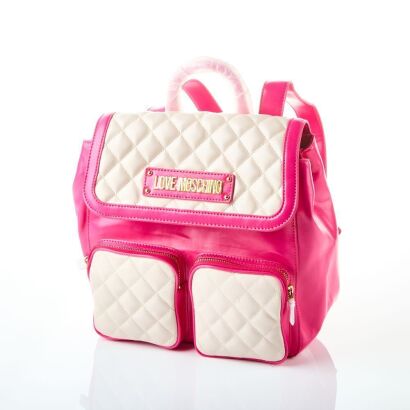 Moschino Pink Cream Backpack - As new