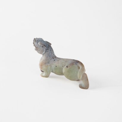 A Chinese archaistic jade 'mythical beast' ornament