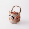 A Japanese Meiji period 'mask' porcelain teapot - 2