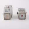 Two Chinese Qing dynasty shallow famille-rose 'floral and bird' square vase - 3