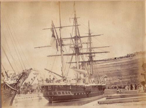 Photographer Unknown - HMS Calliope at the Opening of Calliope Dock