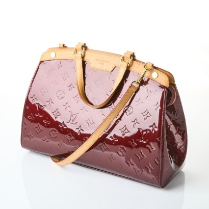 Louis Vuitton Burgundy Vernis Brea Bag