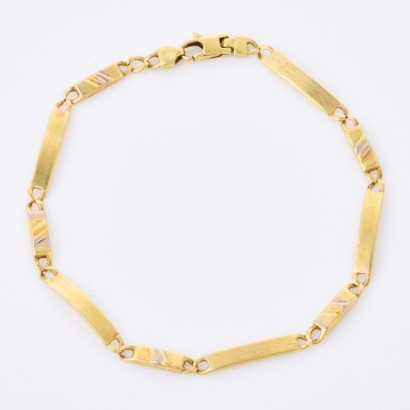 18ct Yellow Gold, Vintage Flexible Bracelet