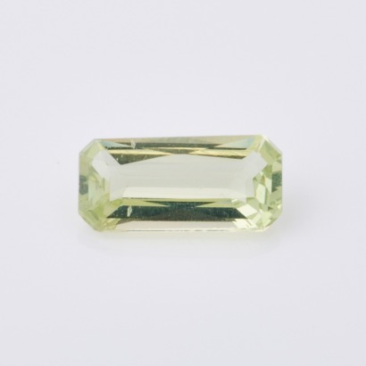 A Loose 1.83ct Greenish Yellow, Rectangular Apatite