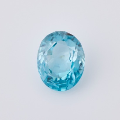 A Loose 2.81ct Oval Mixed Cut Blue Zircon