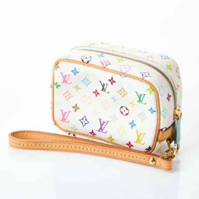 Louis Vuitton White Monogram Canvas Wapity Clutch