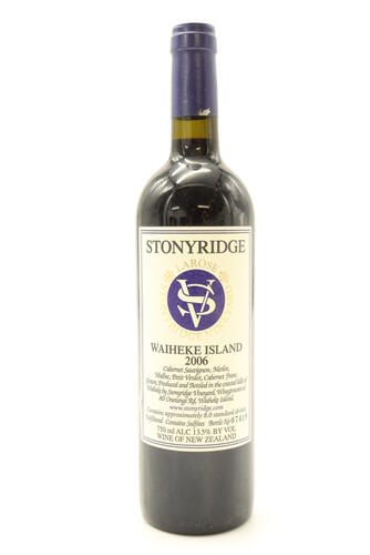 (1) 2006 Stonyridge Vineyard Larose, Waiheke Island