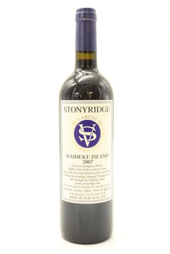 (1) 2007 Stonyridge Vineyard Larose, Waiheke Island