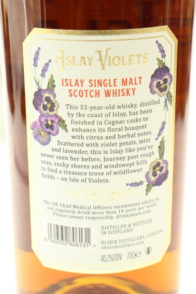 (1) Elixir Distillers 'Islay Violets' 33 Year Old Single Malt Scotch ...