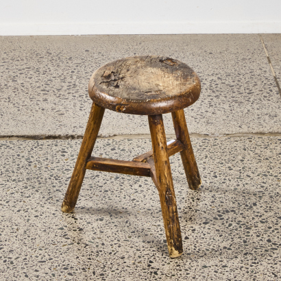 A Rustic Stool from Corso de Fiori