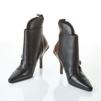 Louis Vuitton Janet Ankle Heel Boots, Size 36.5