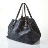 Bottega Veneta, Navy Intrecciato Cesta Tote Bag