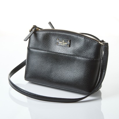 Kate Spade Black Leather Crossbody Shoulder Bag