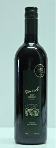 (1) 2005&nbsp;Rannach Reserve Merlot, Clevedon