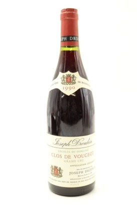 (1) 1990 Joseph Drouhin Clos de Vougeot Grand Cru, Cote de Nuits