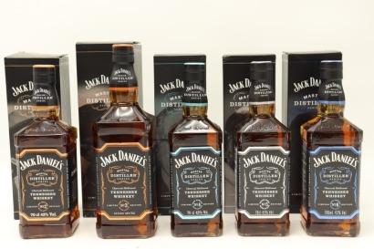 (1) Jack Daniel's 'Master Distiller Series' Limited Edition No. 2 - No. 6 Tennessee Whisky, 43% ABV, 5 Bottles Sold as One Lot (GB)