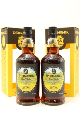 (2) Springbank Local Barley 2020 Release 10 Year Old Single Malt Scotch Whisky, 55.6% ABV (GB)