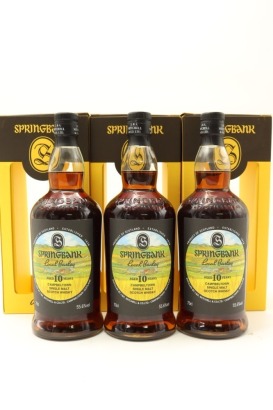 (3) Springbank Local Barley 2020 Release 10 Year Old Single Malt Scotch Whisky, 55.6% ABV (GB)