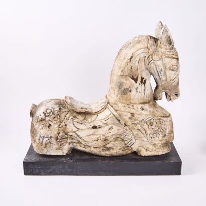 A Wooden Carved Horse