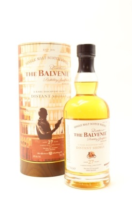 (1) The Balvenie 'A Rare Discovery from Distant Shores' 27 Year Old Single Malt Scotch Whisky, 48% ABV (GB)