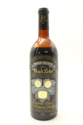 (1) 1976 Wolf Blass Black Label Cabernet Sauvignon Shiraz, South Australia (LMS)