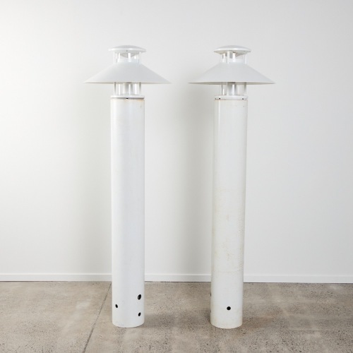 A Pair Of Louis Poulsen Nyhavn Outdoor Bollard Lights