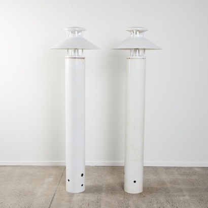 A Pair Of Louis Poulsen Nyhavn Outdoor Bollard Lights