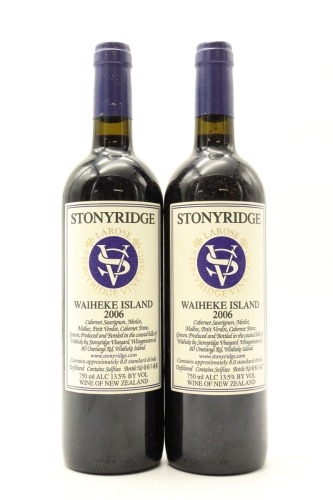 (2) 2006 Stonyridge Vineyard Larose, Waiheke Island