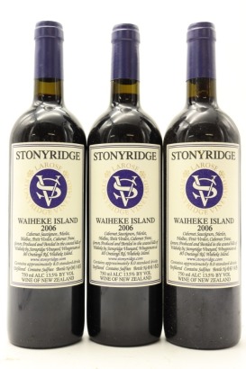 (3) 2006 Stonyridge Vineyard Larose, Waiheke Island