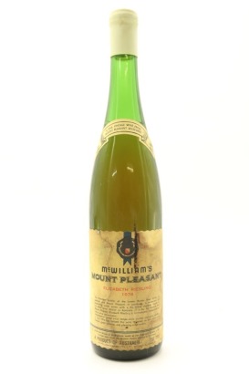 (1) 1974 McWilliam's Mount Pleasant Elizabeth Riesling, Henderson Valley