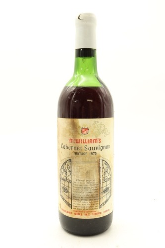 (1) 1970 McWilliam's Cabernet Sauvignon, Hawkes Bay (MS)