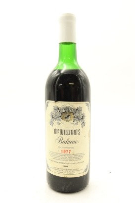 (1) 1977 McWilliam's 'Bakano' Dry Red Table Wine, Hawke's Bay (TS)